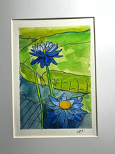 Load image into Gallery viewer, Blue water lilies