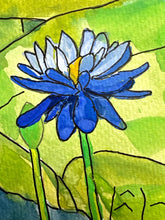 Load image into Gallery viewer, Blue water lilies
