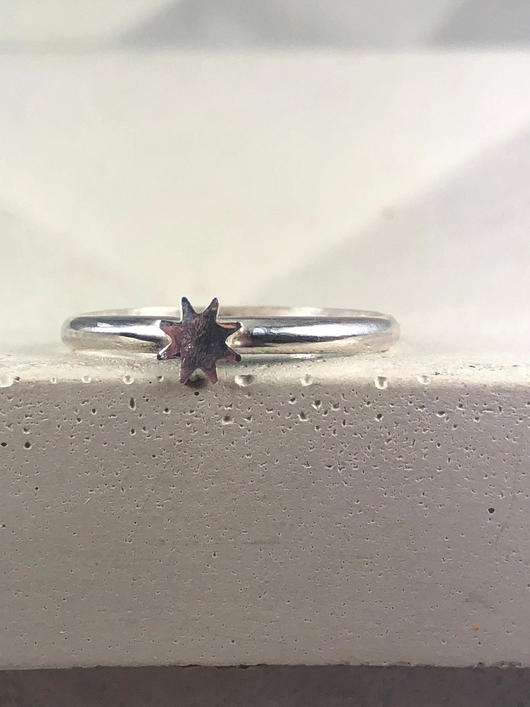 silver star ring