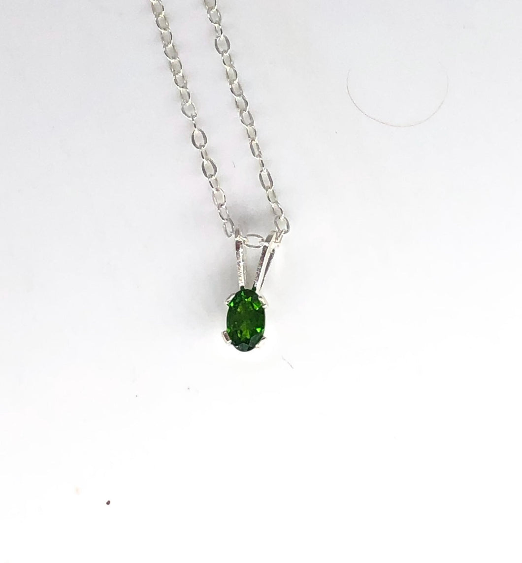 chrome diopside necklace