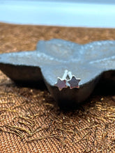 Load image into Gallery viewer, tiny silver 5-pointed star stud earrings
