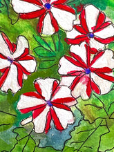 Load image into Gallery viewer, Red and white vinca
