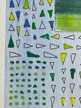 Load image into Gallery viewer, Green and blue triangles

