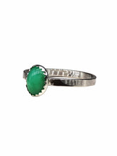 Load image into Gallery viewer, oval green chalcedony ring
