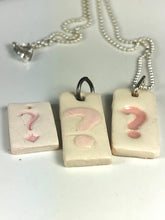 Load image into Gallery viewer, pink ? pendant

