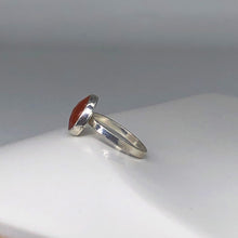 Load image into Gallery viewer, bezel set carnelian ring
