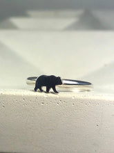 Load image into Gallery viewer, silver bear ring
