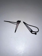 Load image into Gallery viewer, pale pink enamel spike earrings
