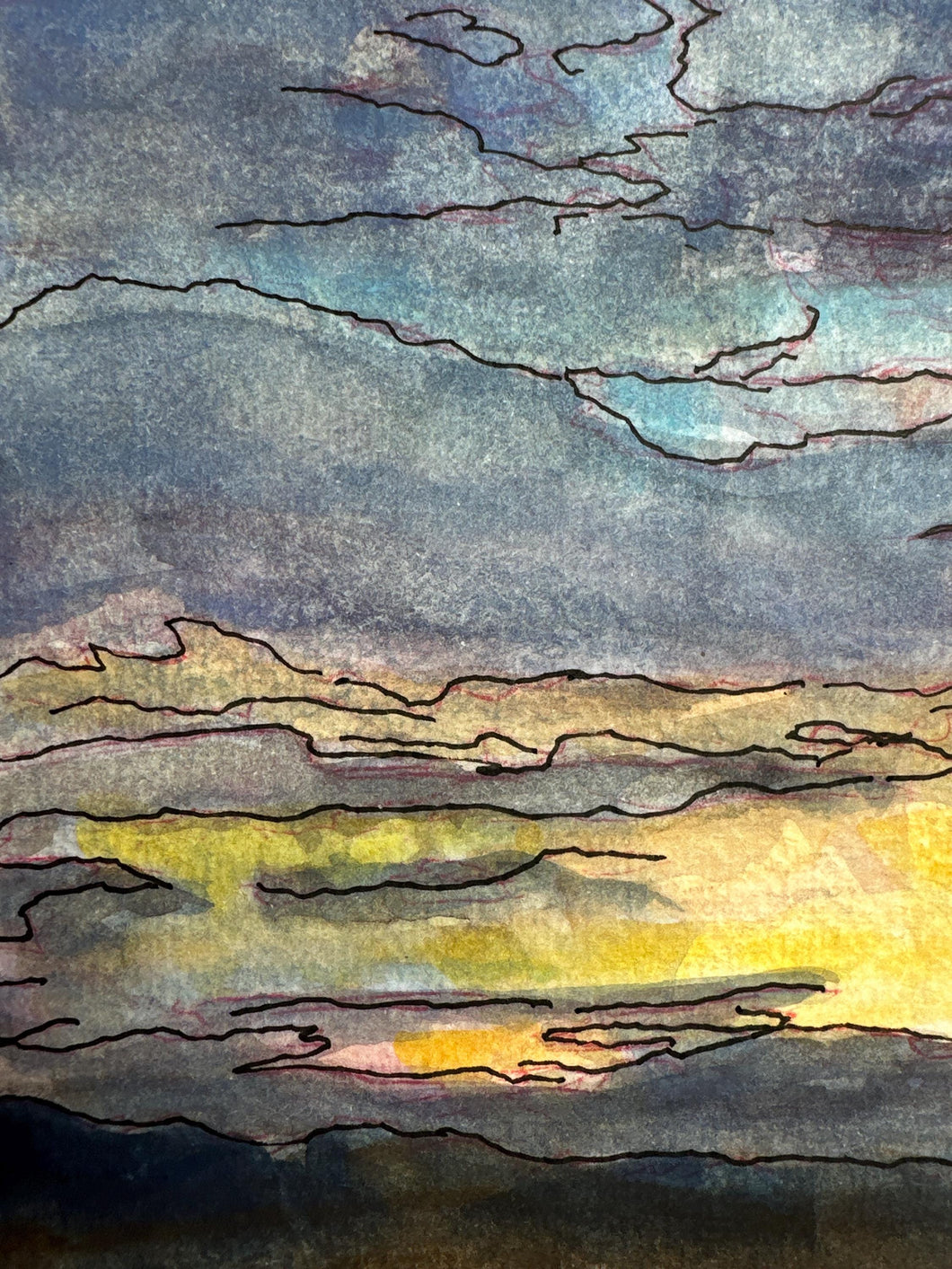 Dark sunset