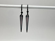 Load image into Gallery viewer, pale pink enamel spike earrings
