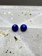 Load image into Gallery viewer, lapis lazuli stud earrings - smaller size
