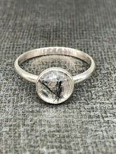Load image into Gallery viewer, tourmalinated quartz ring
