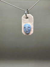 Load image into Gallery viewer, blue cameo pendant
