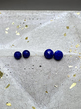 Load image into Gallery viewer, lapis lazuli stud earrings - larger size
