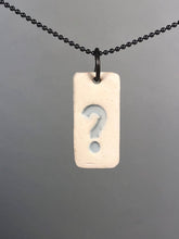 Load image into Gallery viewer, light blue ? pendant
