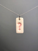 Load image into Gallery viewer, pink ? pendant
