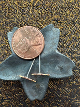 Load image into Gallery viewer, brass rhinoceros earrings
