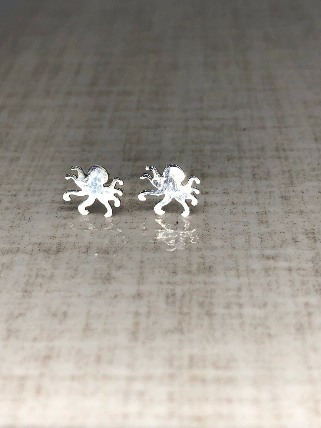 tiny octopus earrings