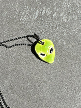 Load image into Gallery viewer, green alien necklace
