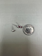 Load image into Gallery viewer, ruby stud earrings - 2mm
