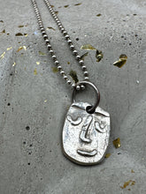 Load image into Gallery viewer, silver face necklace
