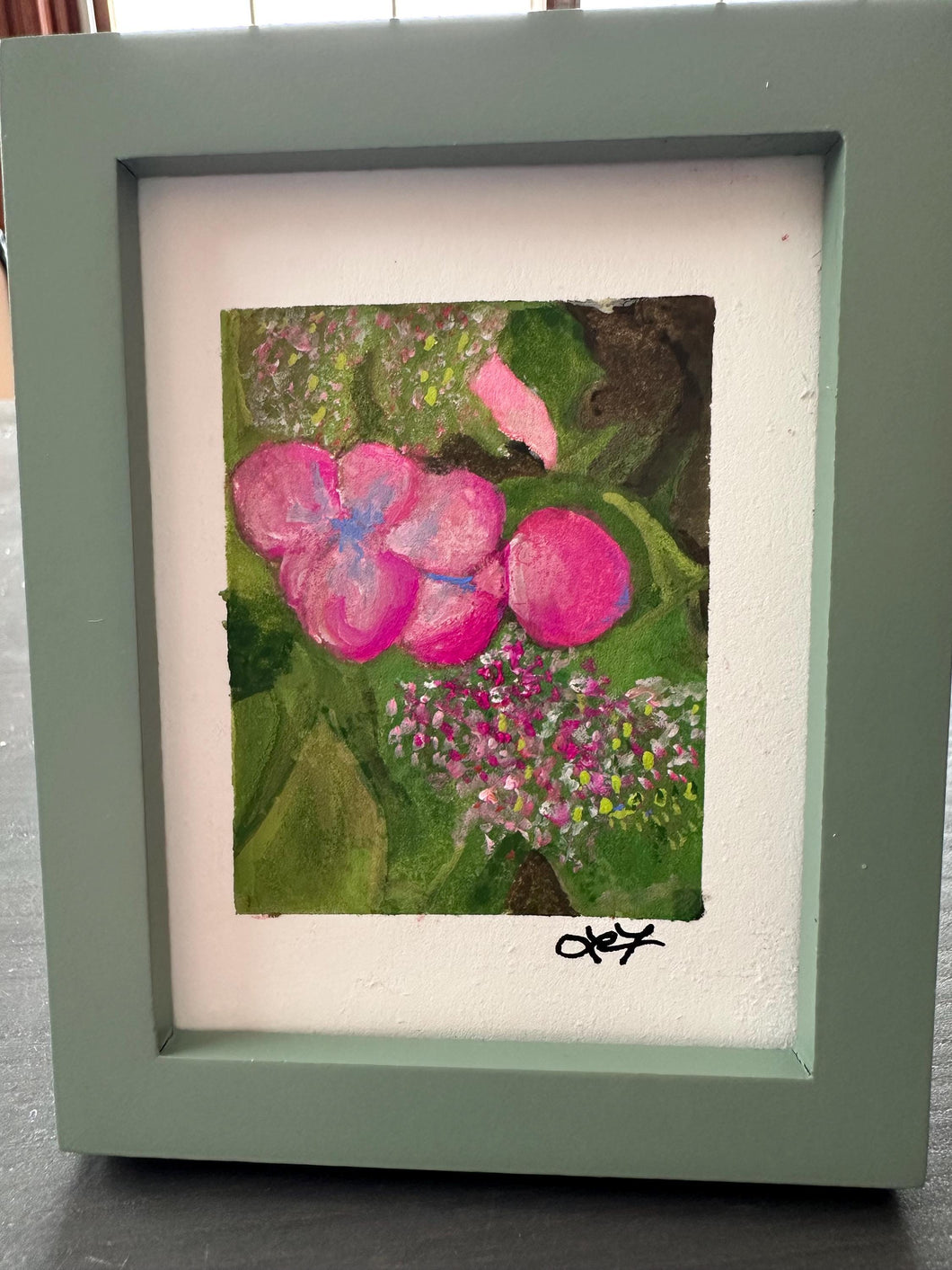Hydrangea  - mini painting