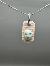 Load image into Gallery viewer, turquoise cameo pendant
