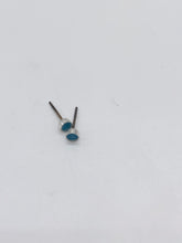 Load image into Gallery viewer, teal enamel earrings
