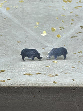 Load image into Gallery viewer, rhinoceros earrings
