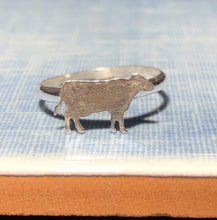 Load image into Gallery viewer, sterling silver cow ring
