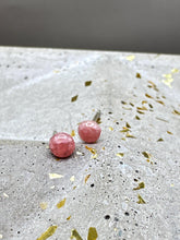Load image into Gallery viewer, rhodochrosite stud earrings - smaller size
