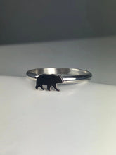 Load image into Gallery viewer, silver bear ring
