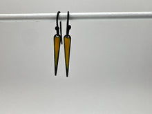 Load image into Gallery viewer, yellow enamel spike earrings
