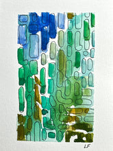 Load image into Gallery viewer, Green and blue shapes
