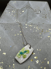 Load image into Gallery viewer, green flower pendant

