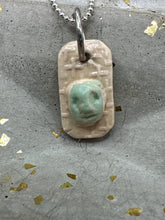 Load image into Gallery viewer, turquoise cameo pendant
