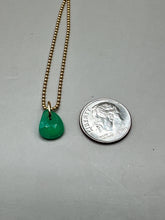 Load image into Gallery viewer, green chalcedony pendant
