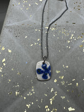 Load image into Gallery viewer, blue flower pendant
