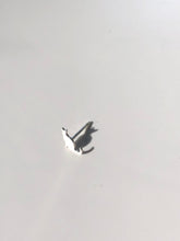 Load image into Gallery viewer, tiny silver cat stud earrings
