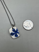 Load image into Gallery viewer, blue flower pendant
