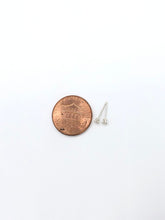 Load image into Gallery viewer, white diamond stud earrings - 2mm
