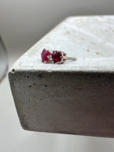 Load image into Gallery viewer, natural ruby stud earrings - 3mm
