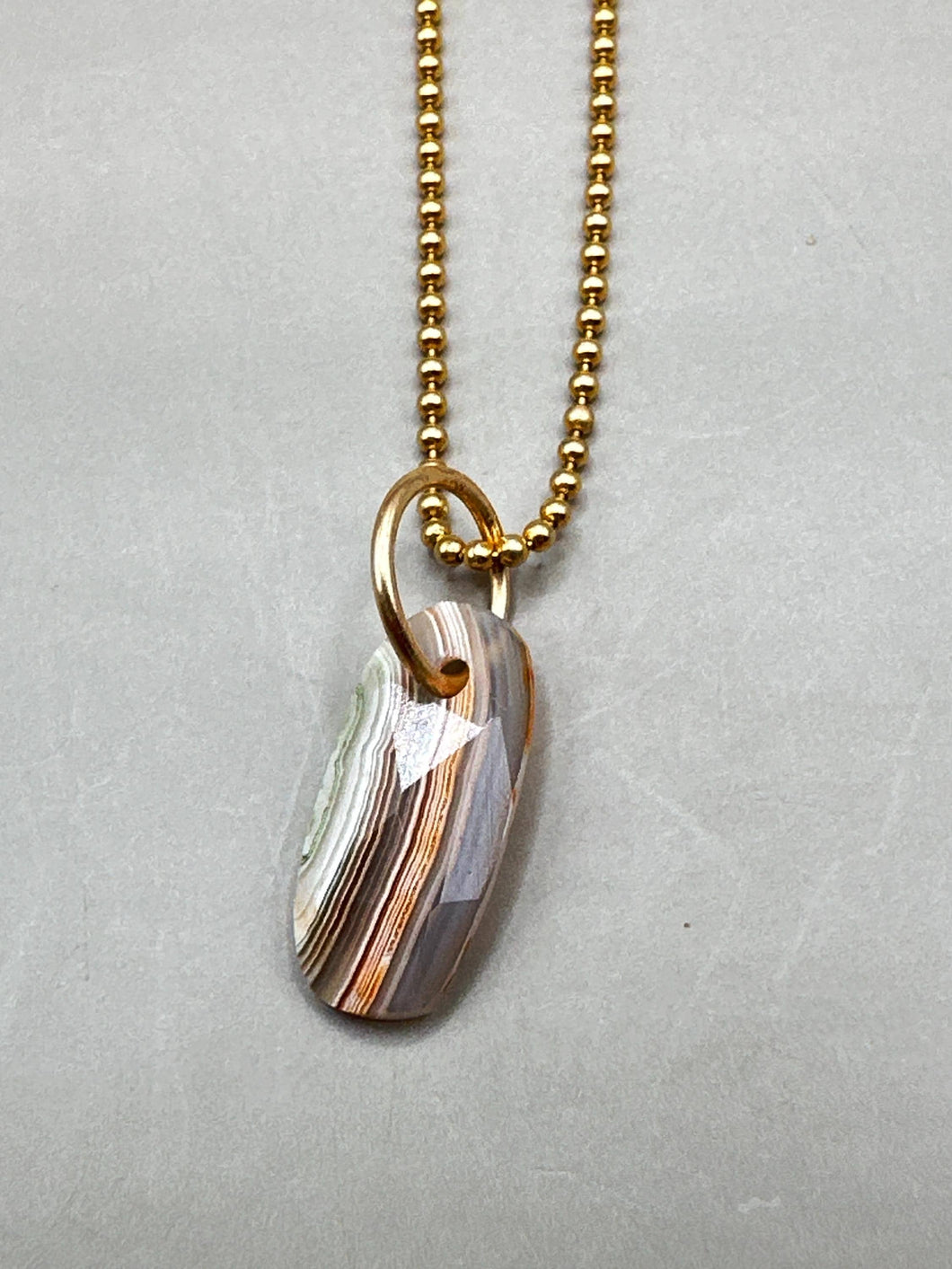 crazy lace agate pendant