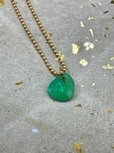 Load image into Gallery viewer, green chalcedony pendant

