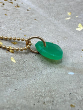 Load image into Gallery viewer, green chalcedony pendant
