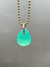 Load image into Gallery viewer, green chalcedony pendant
