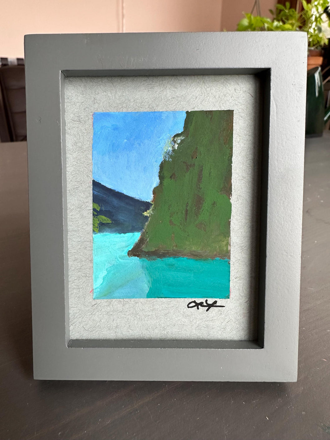 Alaska Strait  - mini painting