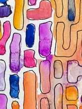 Load image into Gallery viewer, Pink and orange shapes
