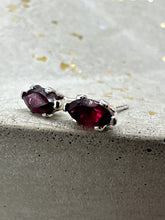 Load image into Gallery viewer, rhodolite earrings
