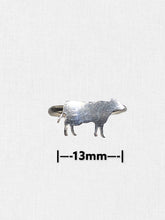 Load image into Gallery viewer, sterling silver cow ring
